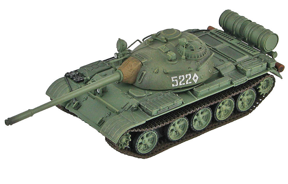 T-55 Tanque Medio Soviético, # 522, años 70, 1:72, Hobby Master 