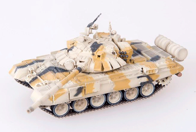 T-72BM, Tanque de Combate Principal, camuflaje desierto, años 2010, 1:72, Modelcollect 