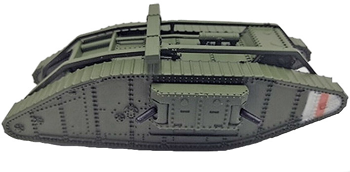 Tanque Británico Mark IV (hembra), 1ª Guerra Mundial, 1:100, Panzerkampf 