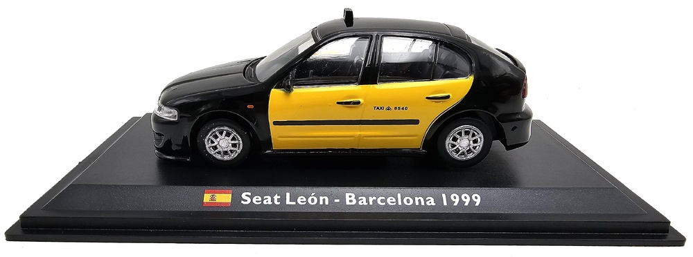 Taxi Seat León, Barcelona, 1999, 1:43, Atlas 