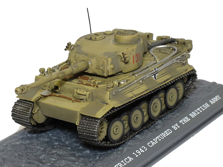 Tiger 1 Nº 131, Capturado por el ejército británico, Norte de Africa, 1943, 1:72, Blitz 72 