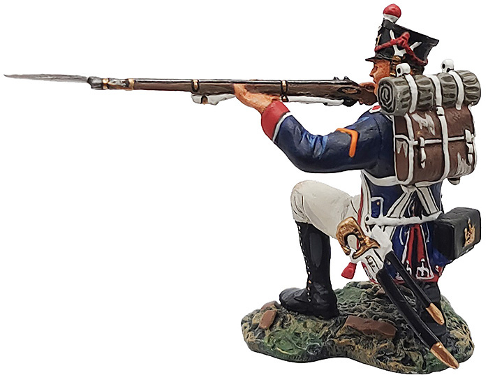 Tirador de la Joven Guardia apuntando de rodillas, 1810, Francia, 1:30, Patriot Models 