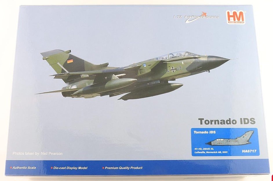 Tornado IDS 43+42, JaboG 33, Luftwaffe, Base Aérea de Norvenich, 2022, 1:72, Hobby Master 