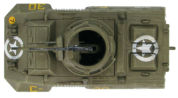 US M8 Light Armored Car 82nd Armored Recon. Battalion, 2nd Armored Div., 1944, 1:72, Hobby Master 