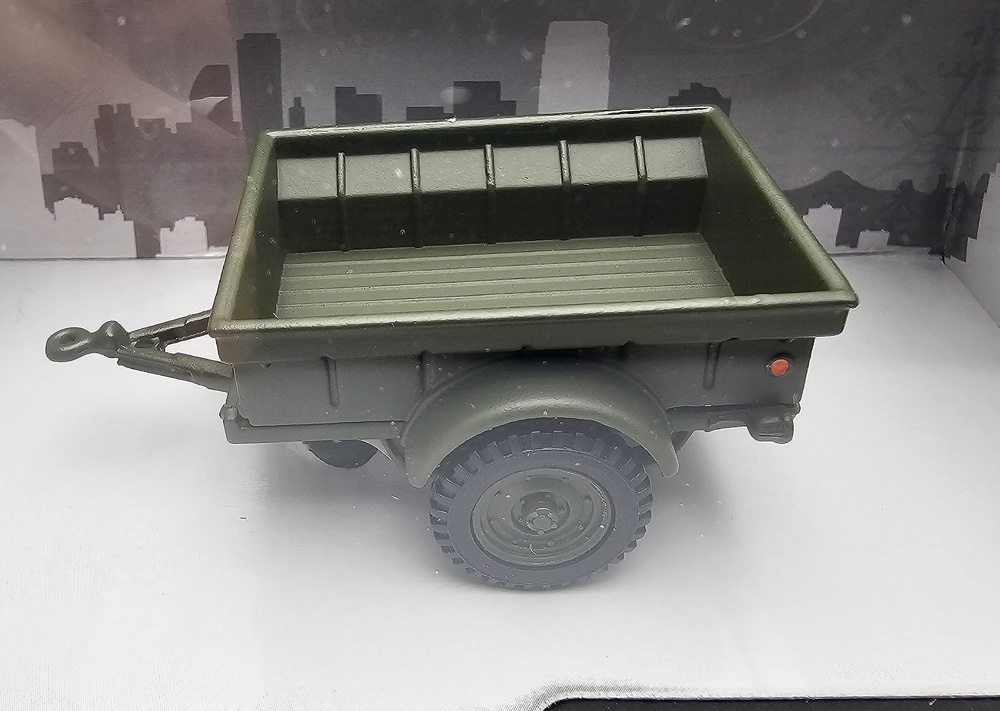 jeep Willys M38A1 NEKAF con remolque, Paises Bajos, 1955, 1:43, Cararama 