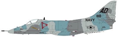 A-4E "Esquema de Agresor" 151118, VA-43, US Navy, 1975
