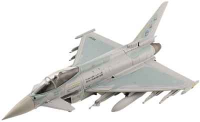 Eurofighter Typhoon, RSAF 10 Sqn, ZK068, Base Aérea King Fahd, Arabia Saudí, 2014, 1:72, Hobby Master
