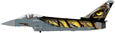 Eurofighter Typhoon "Castle Tiger" 30+74, Fuerza Aérea Alemana, 2025