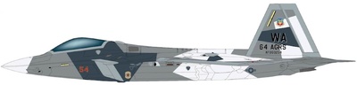 F-22 "Camuflaje Splinter" de la USAF (esquema ficticio)