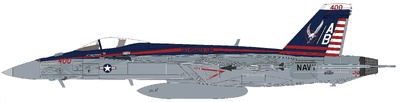 F/A-18E "Knighthawks" 166817, VFA-136, USS Trumman 2024