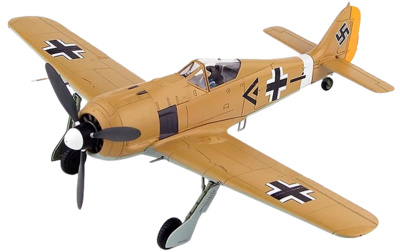 FW 190A-4 I / JG 2, Gruppenkommandeur Oblt. Adolf Dickfeld, Túnez, 1942, 1:48, Hobby Master
