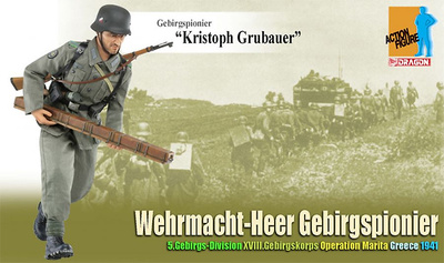 "Kristoph Grubauer", Wehrmacht-Heer Gebirgspionier, Operation Marita, Grecia, 1941, 1:6, Dragon Figures