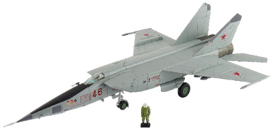 MIG-25RBT Foxbat Red 46, 47º GRAP. Fuerza Aérea Rusa, Mayo 2001, 1:72, Hobby Master