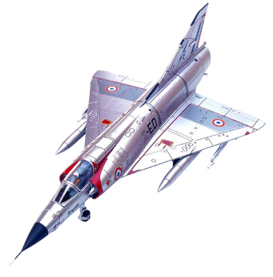 Mirage III C 2-ED, n° 91"Cigognes", Base de Dijon-Longvic, Francia, 1967, 1:72, Panzerkampf
