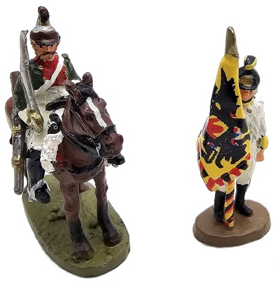 Portaestandarte y Soldado a Caballo, Batalla de Austerlitz, 1:60, Del Prado