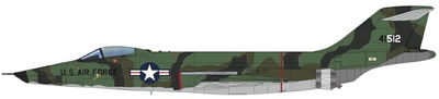 RF101A Voodoo USAF, 54-1512, 363º Ala de Reconocimiento, Udorn, 1965, 1:72, Hobby Master