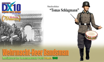"Tomas Schlagmann", Wehrmacht-Army Bandman, París, 1940, 1:6, Dragon Figures
