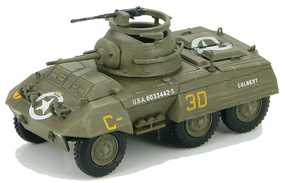 US M8 Light Armored Car 82nd Armored Recon. Battalion, 2nd Armored Div., 1944, 1:72, Hobby Master