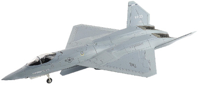 YF-23 "Gray Ghost" PAV-2, nº serie AF 87-0801 (con 3 xAIM-120,2 xAIM-9) 1990, 1:72, Hobby Master