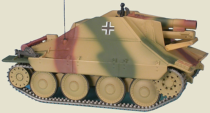 15 cm schweres Infanteriegeschütz 33/2(Sf) auf Jagdpanzer 38(t) Hetzer, Campaña de Alemania, Marzo, 1945, 1:48, Gasoline 