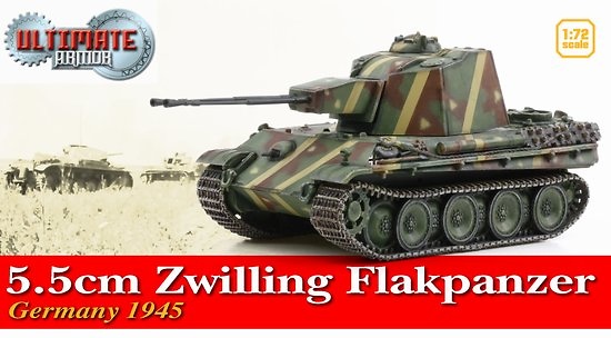 5.5cm Zwilling Flakpanzer, Alemania, 1945, 1:72, Ultimate Armor 