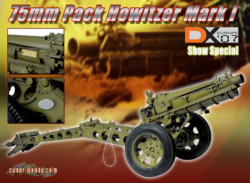 75 mm Pack HOWITZER Mark I, 1:6, Dragon Models 