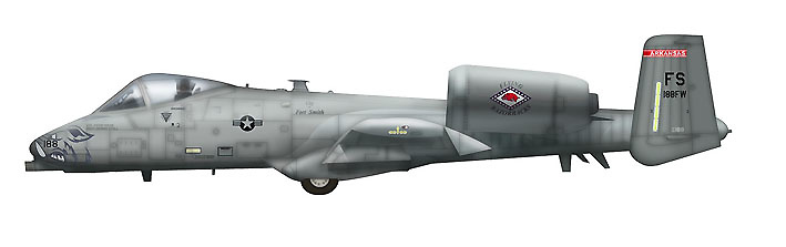 A-10C Thunderbolt II 80-0188, 188FW, Arkansas ANG, 2011, 1:72, Hobby Master 