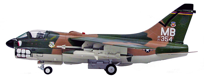 A-7D, Corsair II, S/N 71-0354, 354th, TFW, Korat RTAFB, Linebacher II, Thailand, 1972, 1:72, Witty Wings 