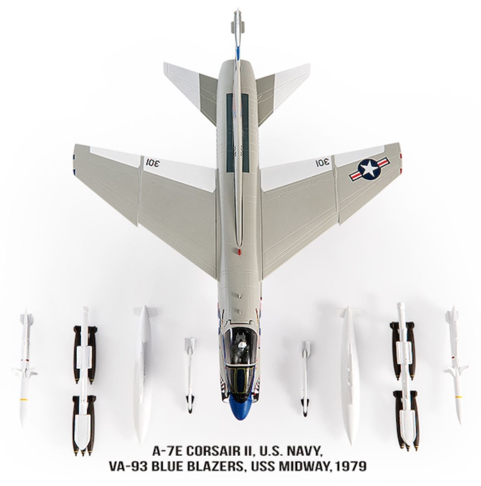 A7E Corsair II US Navy, VA-93 Blue Blazers, 1979, 1:72, JC Wings 
