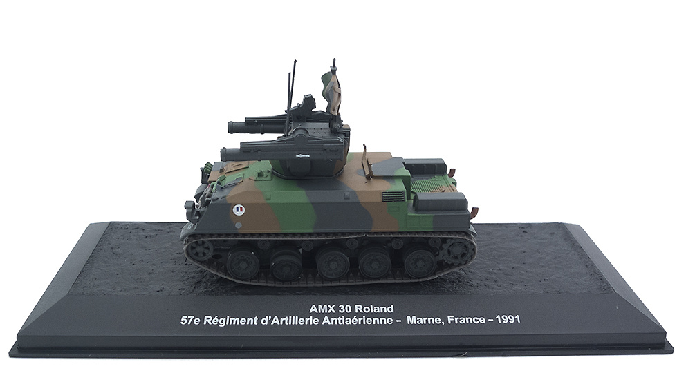 AMX 30 Roland, 57e Régiment d'Artillerie Antiaérien, Marne, Francia, 1991, 1:72, Altaya 