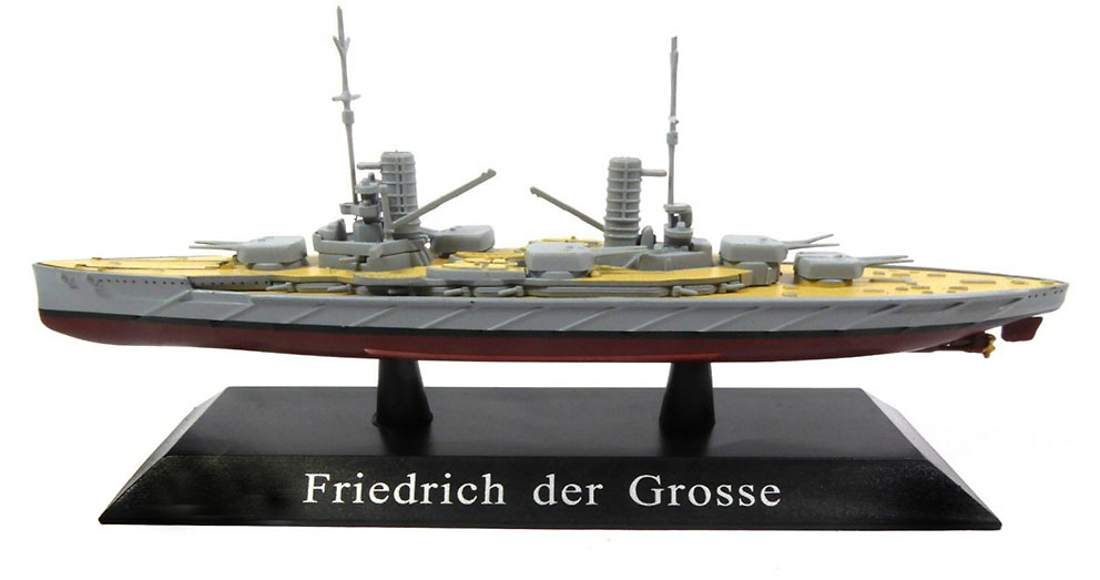 Acorazado SMS Friedrich der Grosse, Kaiserliche Marine, 1911, 1:1250, DeAgostini 