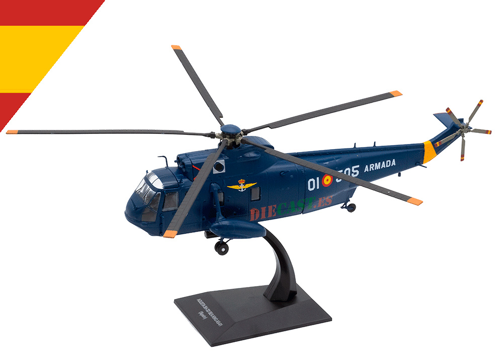 Agusta SH-3D Sea King helicopter, 5th Squadron, Spanish Navy, 1:72, Planeta DeAgostini 