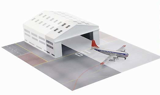 Airport Hangar Section w/Northwest 377, 1:400, Dragon Wings 
