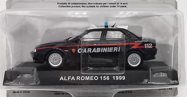 Alfa Romeo 156, 1999, 1/43, Carabinieri Collection 
