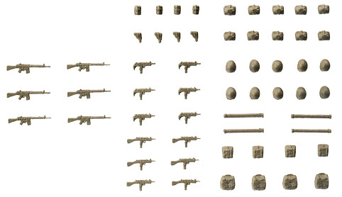 Armas y equipamiento, R.F.A., 1:87, Preiser 