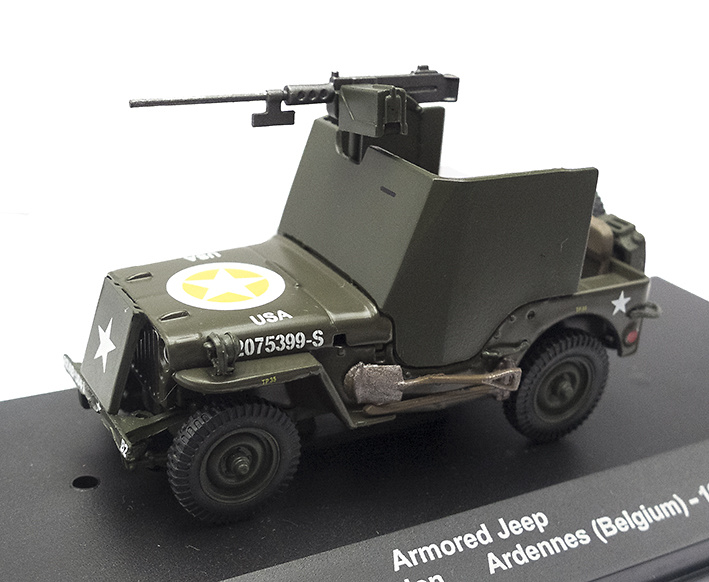 Armored Jeep, 82nd Airborne Division, The Ardennes, Belgium, 1945, 1:43, Atlas 