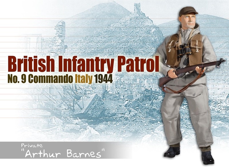 Arthur Barnes, British Infantry Patrol No. 9 Commando, 1:6, Dragon Figures 