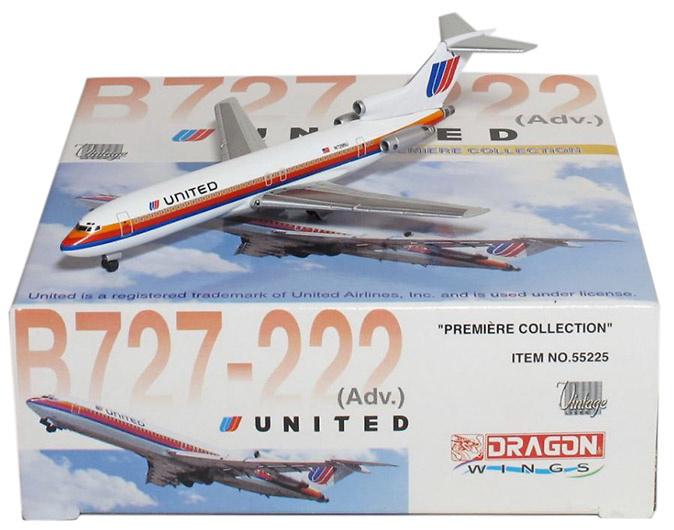 B727-222 (Adv.) United Airlines, 1:400, Dragon Wings 