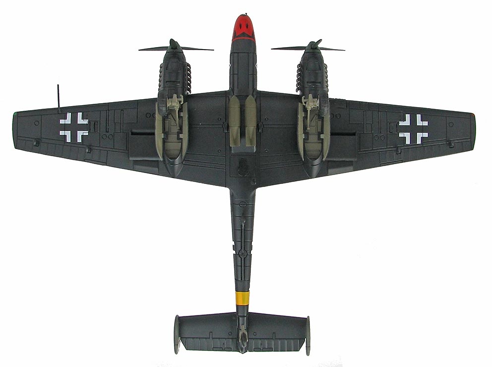 BF 110E-2, G9+JM, 4./N.JG1, Operation Donnerkeil, Francia, Febrero, 1942, 1:72, Hobby Master 