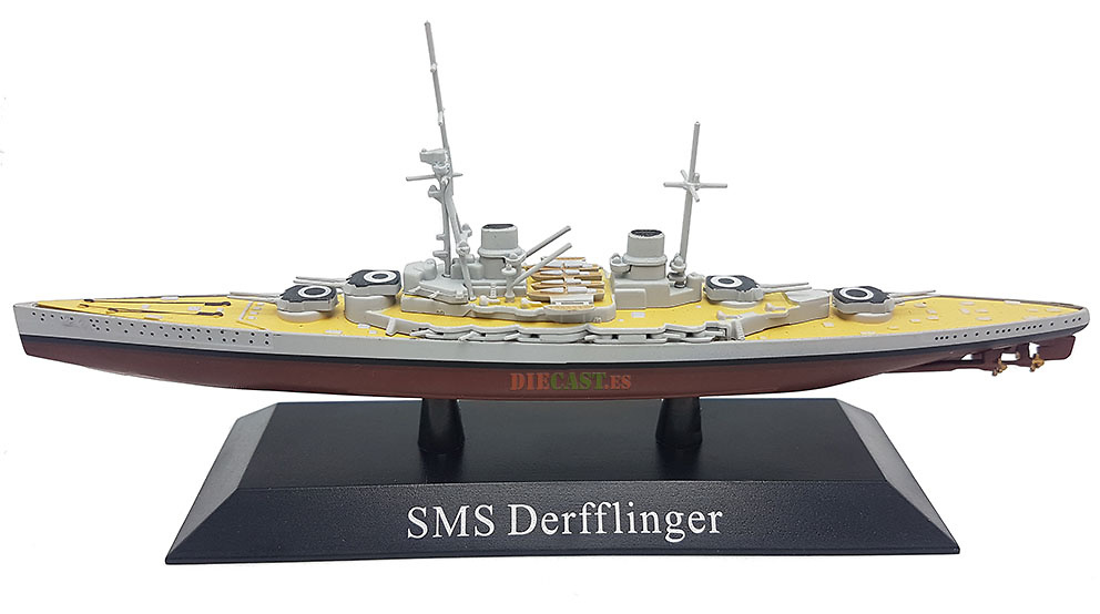 Battle Cruiser Derfflinger, Kaiserliche Marine, 1913, 1: 1250, DeAgostini 