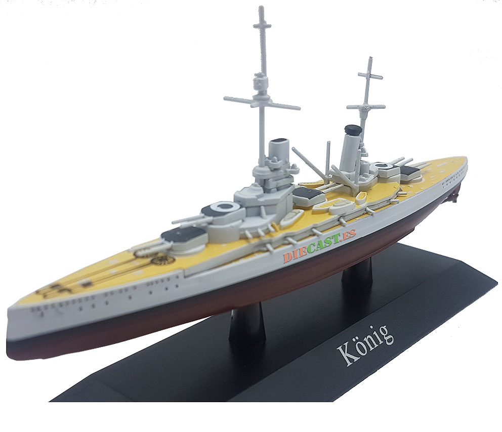Deagostini Imperial German Navy SMS König König-class battleship 1/1250 Model 