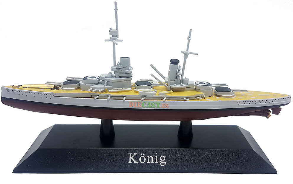Battleship Konig, Kaiserliche Marine, 1914, 1: 1250, DeAgostini 