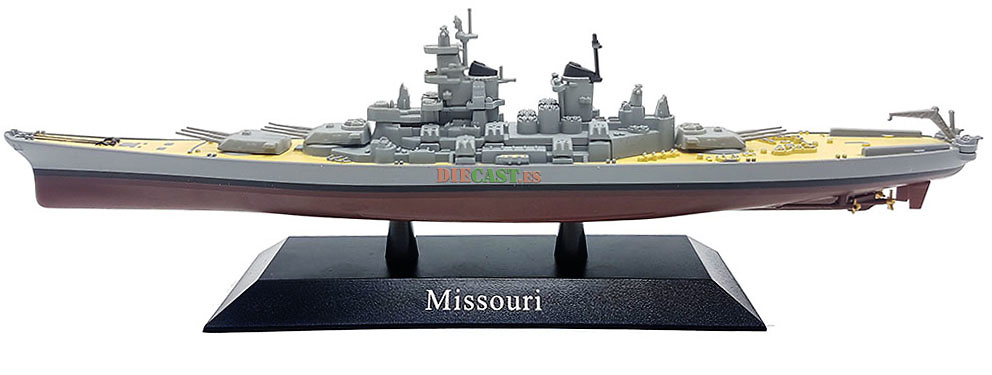 Battleship Missouri, American Navy, 1944, 1: 1250, DeAgostini 