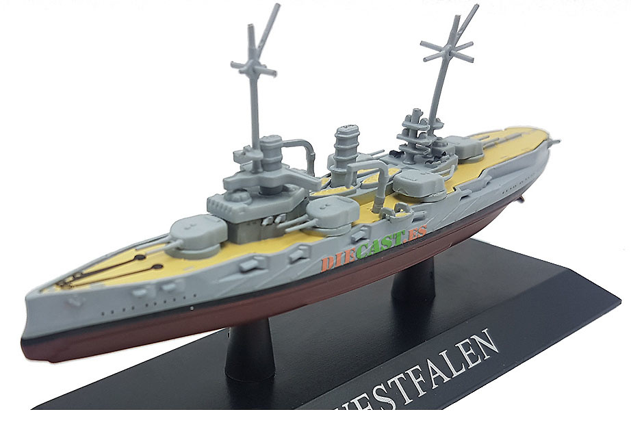 Battleship Westfalen, Kriegsmarine, 1909, 1: 1250, DeAgostini 