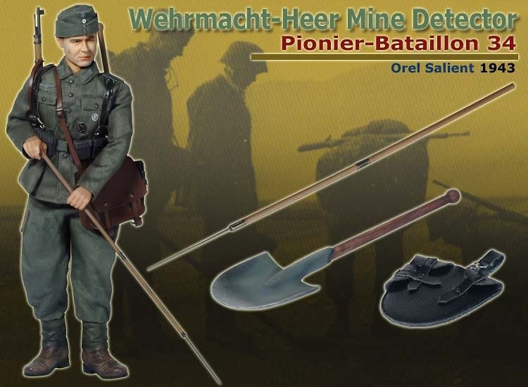 Bengt Zillmer, Detector de Minas de la Wehrmacht, Pionier-Batallion 34, Orel Salient, 1943, 1/6, Dragon Figures 