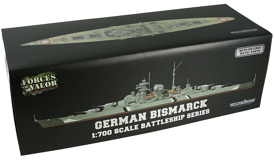 Bismarck Cruise, Kriegsmarine, 1939-1941, 1: 700, Forces of Valor 