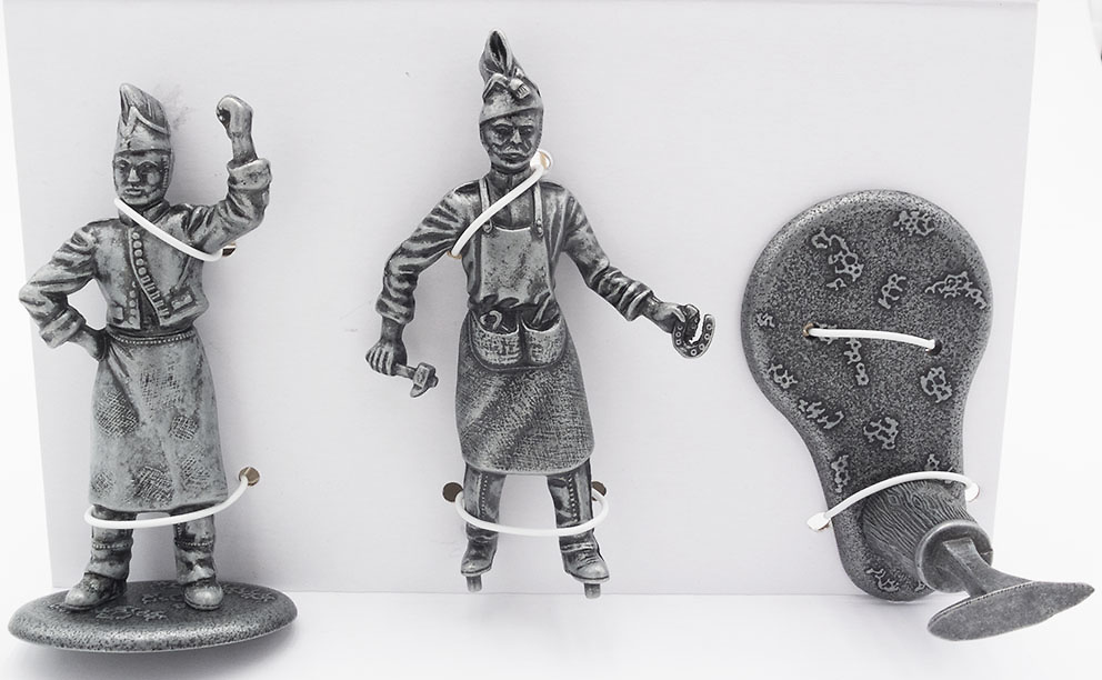 Blacksmith with Anvil, Hammer and Horseshoe, Blacksmith's Assistant, 1:24, Atlas Editions 