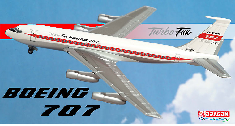 Boeing 707 Turbo Fan, N-93134, 1:400, Dragon Wings 