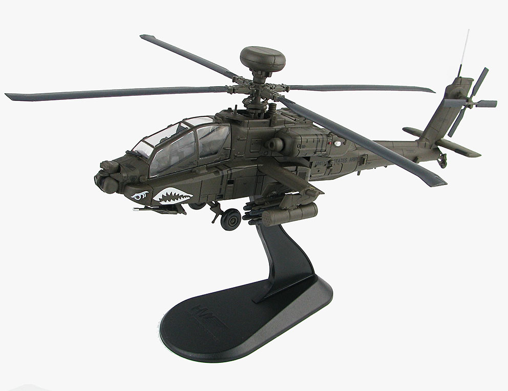 Boeing AH-64D Longbow (última versión ) 05-7011, US Army, Camp Speicher, Tikrit, Irak, 2010, 1:72, Hobby Master 