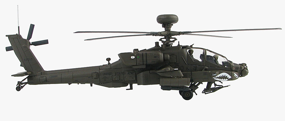 Boeing AH-64D Longbow (última versión ) 05-7011, US Army, Camp Speicher, Tikrit, Irak, 2010, 1:72, Hobby Master 